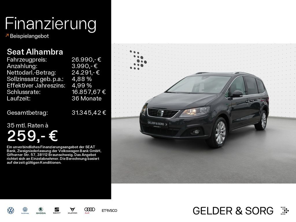 Seat Alhambra Style 1.4 TSI AHK*RFK*Pano*7Sitzer Leasing