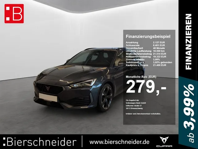 Cupra Leon SP 1.4 e-Hybrid DSG NAVI+LED+AHK+ACC+PDC+SH