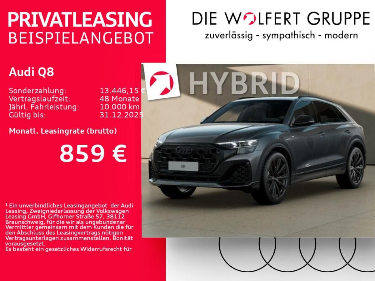 Audi Q8 SUV S line business TFSI e*0,5%*MATRIX*AHK Leasing