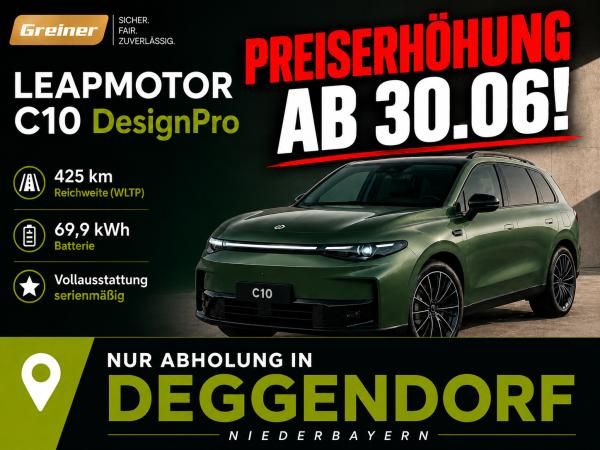 Leapmotor C10 Design Pro LEDER|360KAMERA|KLIMA|SITZBELÜFTUNG Leasing