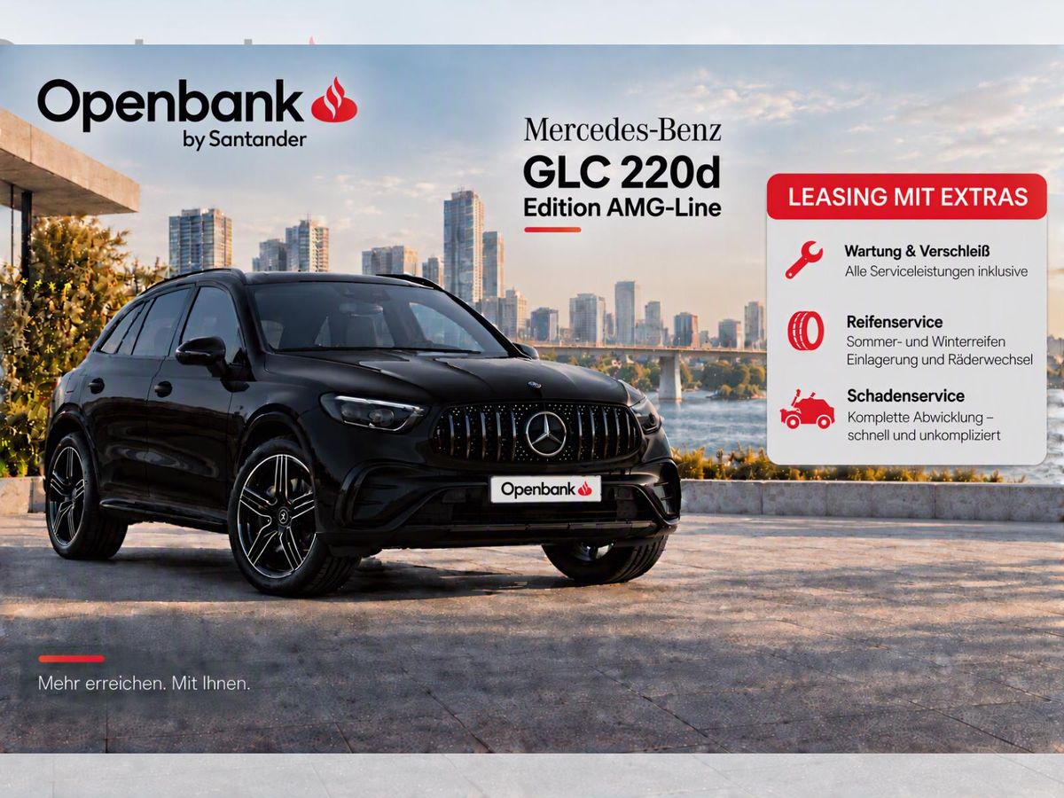 Mercedes-Benz GLC 220 d Edition AMG-Line|🔥Rate inkl. Services |  Wartung & Verschleiß + Reifenservice + Schadenservice Leasing