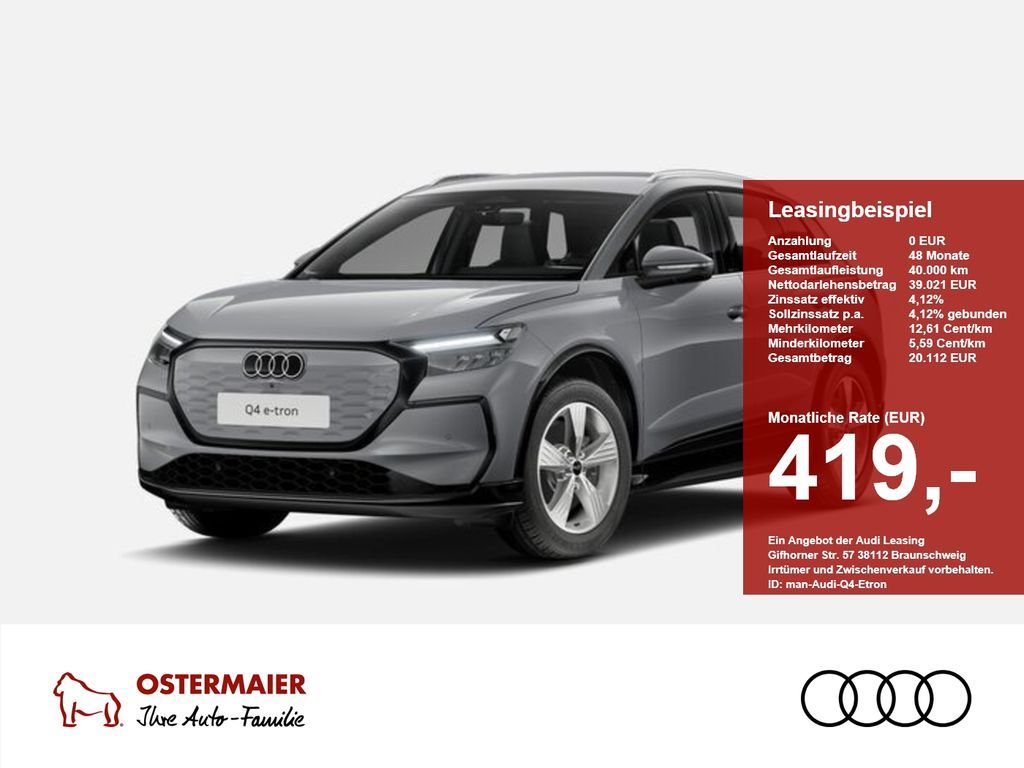 Audi Q4 e-tron SUV NEU 419€ BRUTTO NAVI,19,SITZHZG Leasing