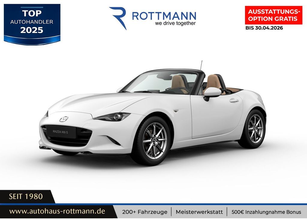 Mazda MX-5 1.5 SKYACTIV-G 132 KAZARI Leder-B ACAA Leasing