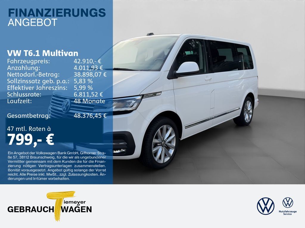 Volkswagen T6.1 Multivan 4-motion GENERATION SIX AHK el. Si Leasing