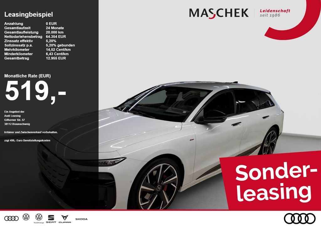 Audi A6 e-tron Avant S line perf 0.25% AHK HUD 360° M Leasing