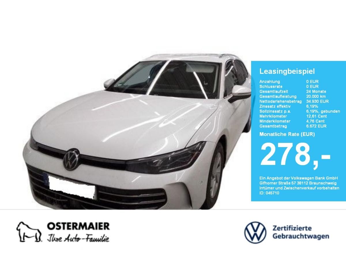 Volkswagen Passat Variant ELEGANCE 2.0TDI DSG NP.64 AHK.KAMERA.NAVIPRO.HEAD-UP.18 5JG Leasing