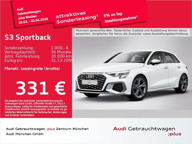 Audi S3 Sportback TFSI S tronic Navi+/Virtual+/Kamera Leasing