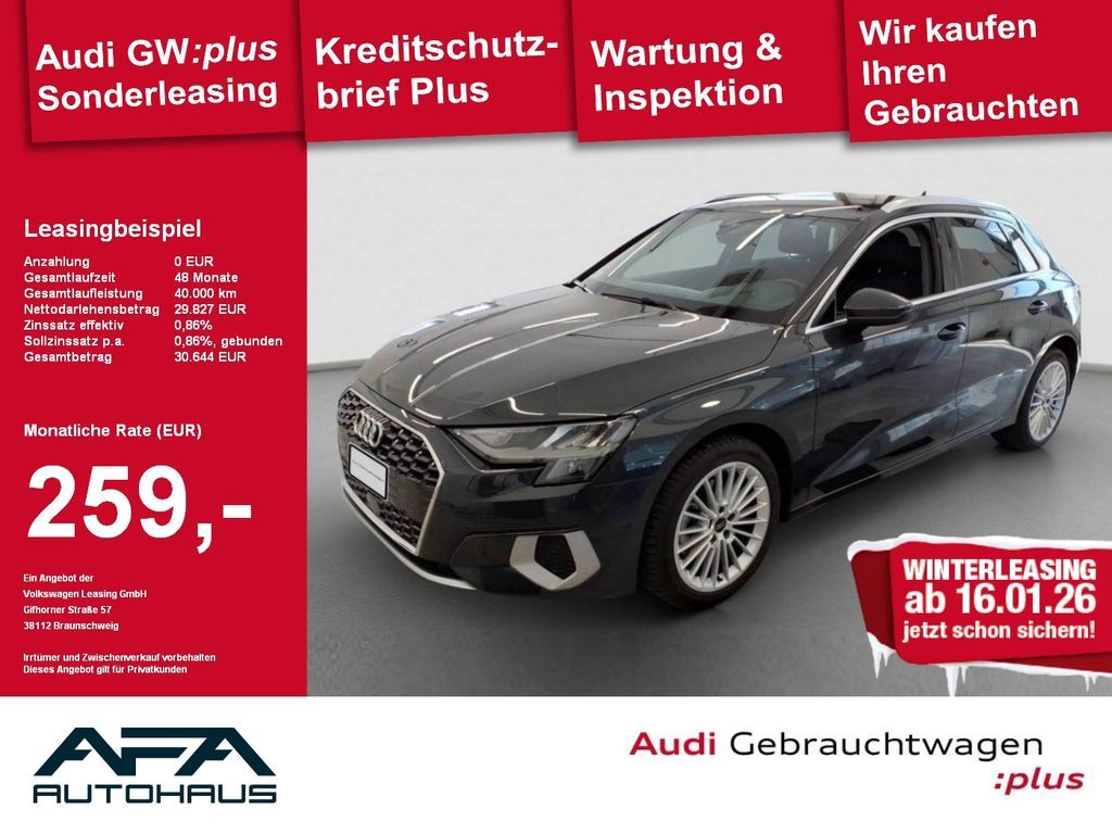 Audi A3 Sportback 35 TFSI Adv. S tr. AHK*Smart.Int*GR Leasing