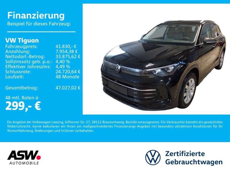 Volkswagen Tiguan Life 1.5 TSI eHybrid DSG LED 360° ACC AHK Leasing