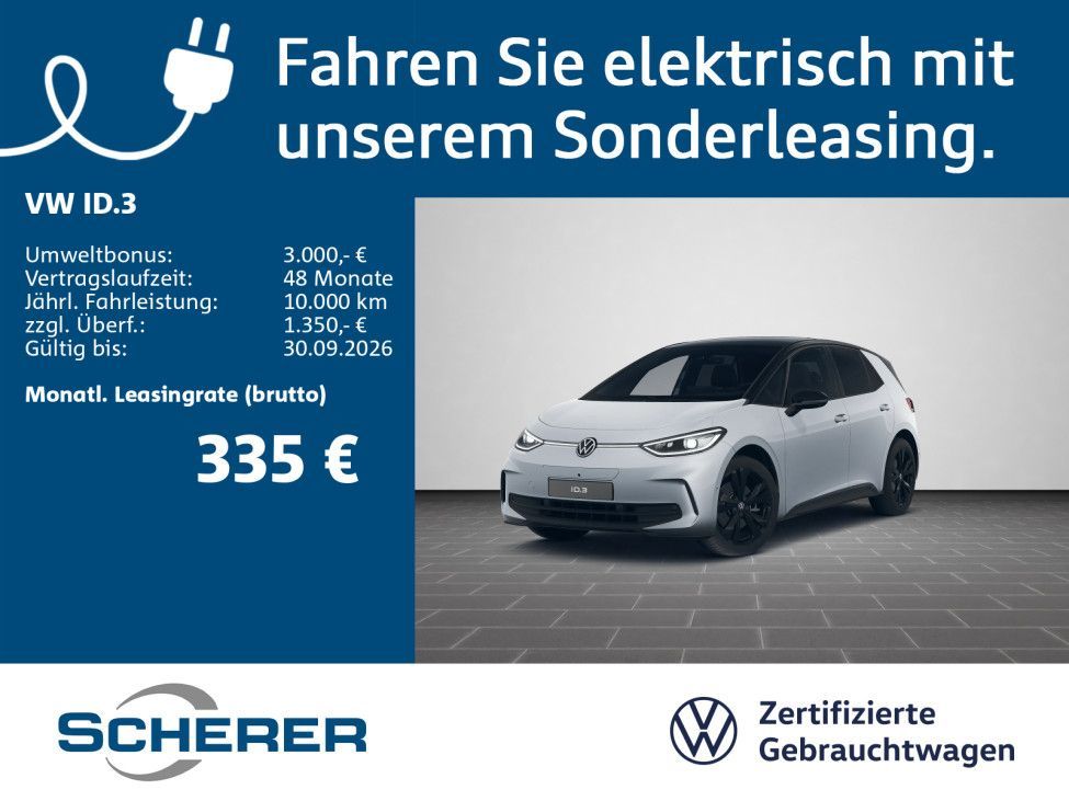 Volkswagen ID3 Pro Black Style,Inter-,Exter-,Komf.-IQ-Drive Leasing