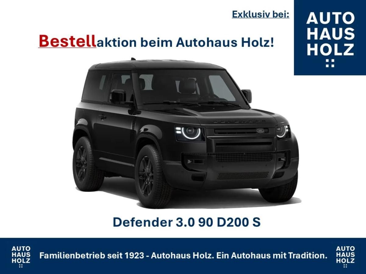 Land Rover Defender FACELIFT NEUWAGENAKTION 90er! 19ZOLL SCHWARZ - SCHWARZ PAKET - 360 KAMERA - SHZ - RESERVESPERRE - AB Leasing