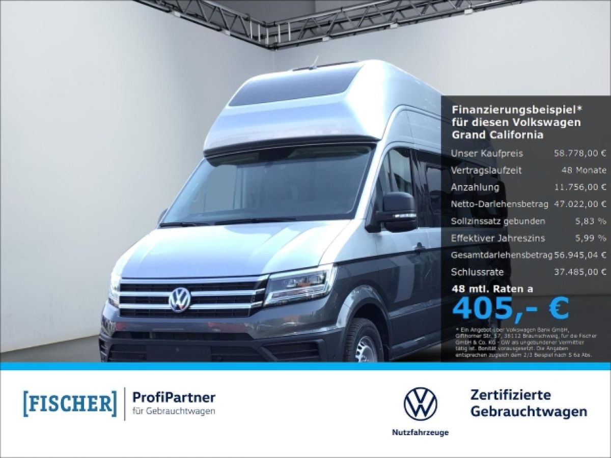 Volkswagen Grand California 600 2.0TDI  Fahrradtr. Solar Navi LED Leasing