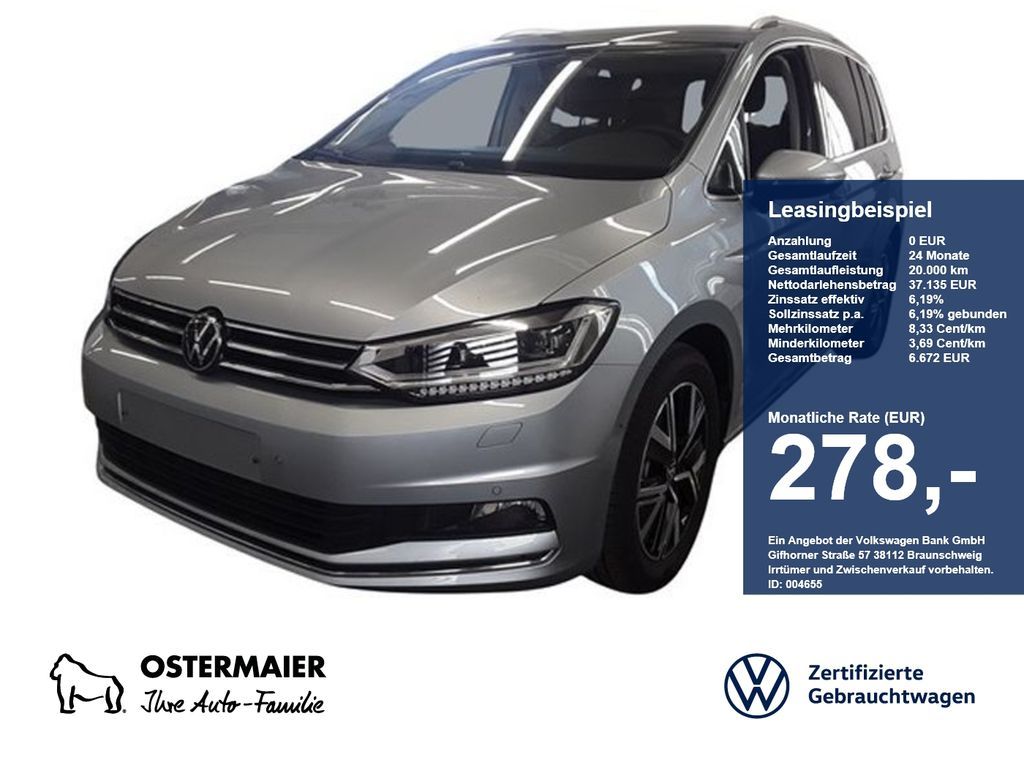 Volkswagen Touran HIGHLINE 2.0TDI 150PS DSG NP.62T AHK.KAME Leasing
