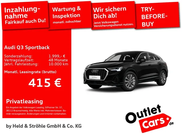 Audi Q3 Sportback 45 TFSI e APP LED NAVI+ SHZ VIRTUAL