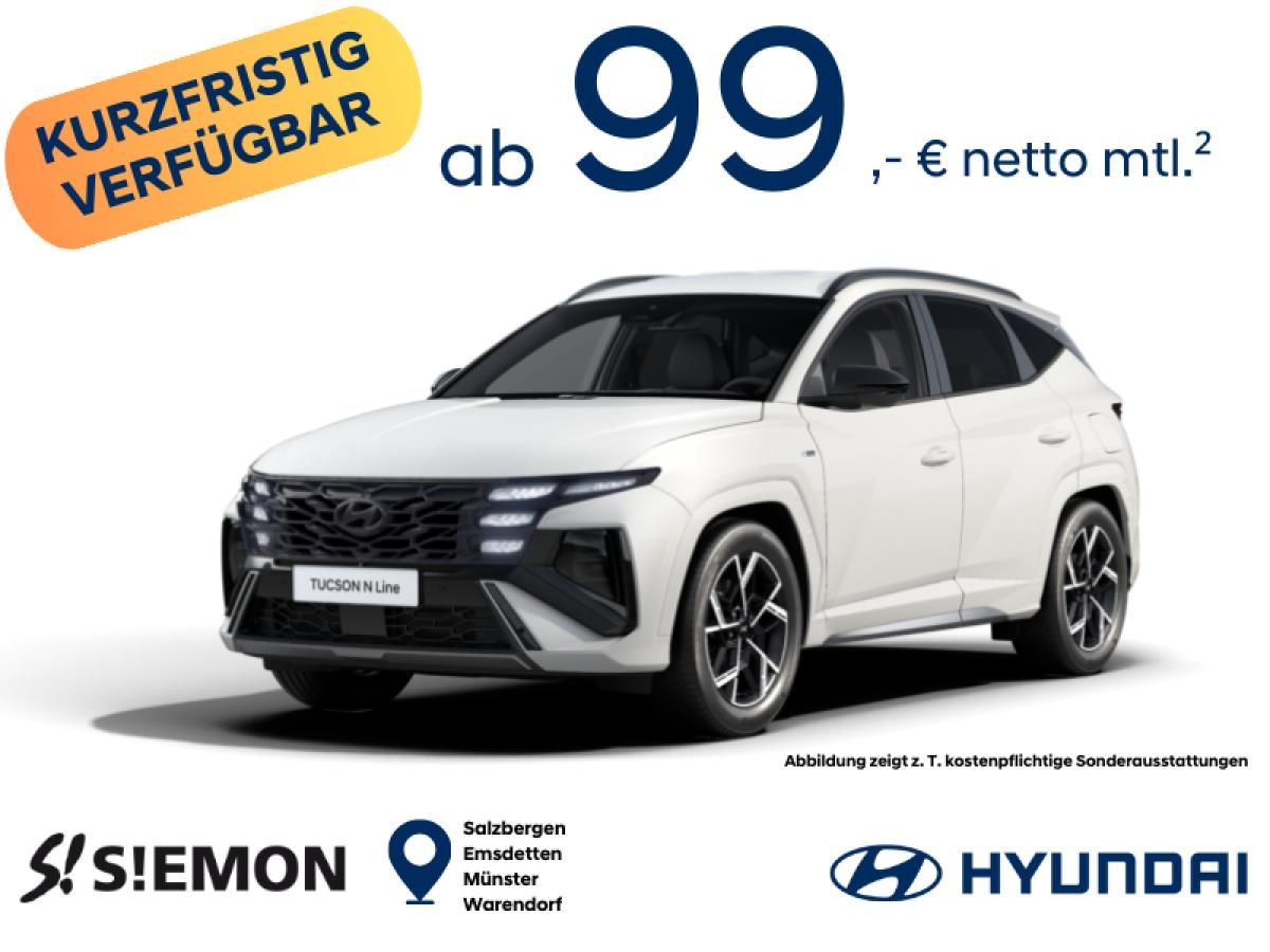Hyundai TUCSON N-Line ✔️ 1.6 T-GDI ✔️ 110 kW ✔️ MY26 ✔️ 7-Gang-DCT ✔️ kurzfristig verfügbar ✔️ Gewerbekundenangebot Leasing