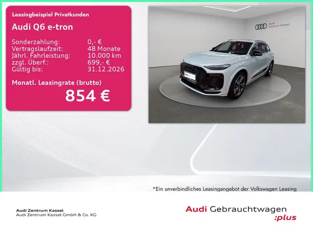 Audi Q6 e-tron perf. S line Matrix Pano HuD B&O AHK