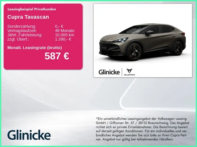Cupra Tavascan VZ 4Drive 250kW LED ACC PDC KAM Pano  H