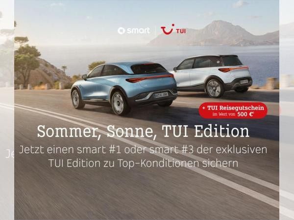 smart #1 Premium ✈️ TUI-Sonderedition inkl. 500€ Reisegutschein**❗️(Head-up/Soundsystem/Navi/Pano/LED+) Leasing
