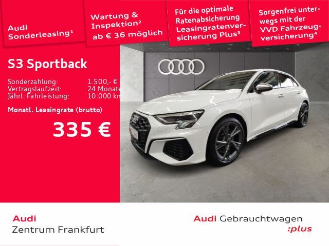 Audi S3 Sportback TFSI quattro S tronic LED DAB VC PD Leasing