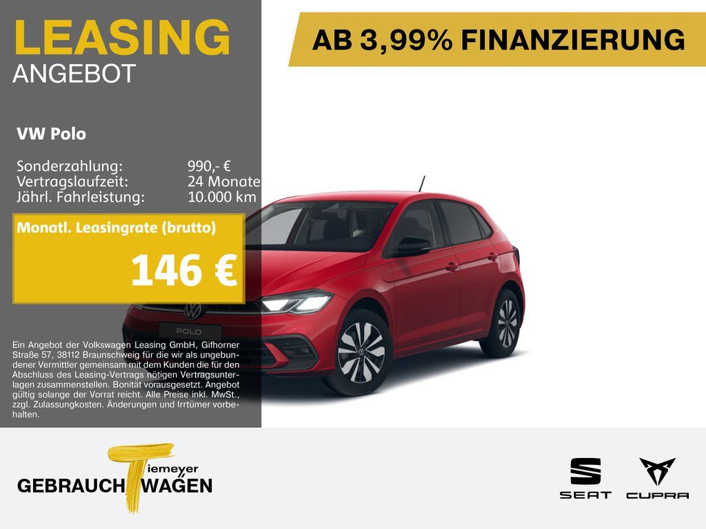 Volkswagen Polo 1.0 TSI DSG GOAL NAVI KAMERA ACC Leasing