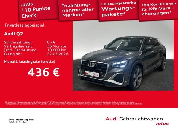 Audi Q2 35 TDI S tronic 2xS LINE/MATRIX/SONOS/AHK/NAV Leasing