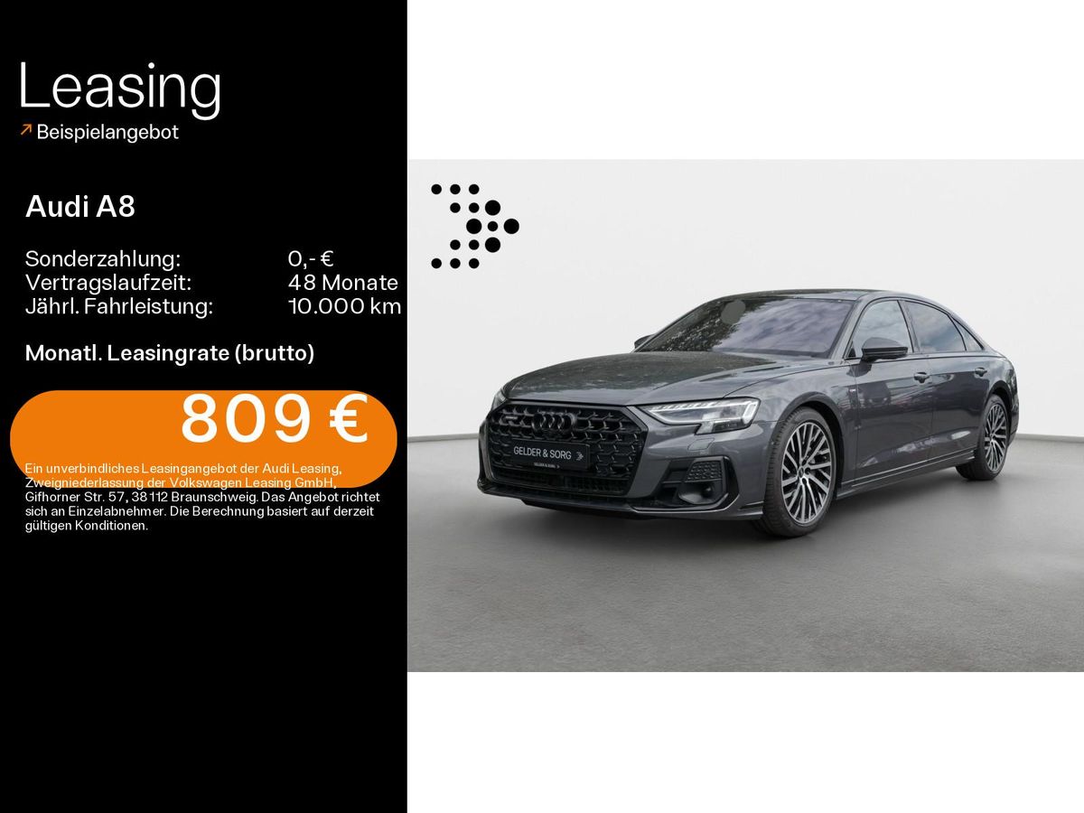 Audi A8 Lang 55 TFSI qu. S-line Pano*Stand*Air*B&O* Leasing