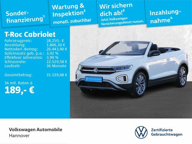 Volkswagen T-Roc Cabriolet 1.5 TSI DSG Goal Navi LED ACC Di Leasing