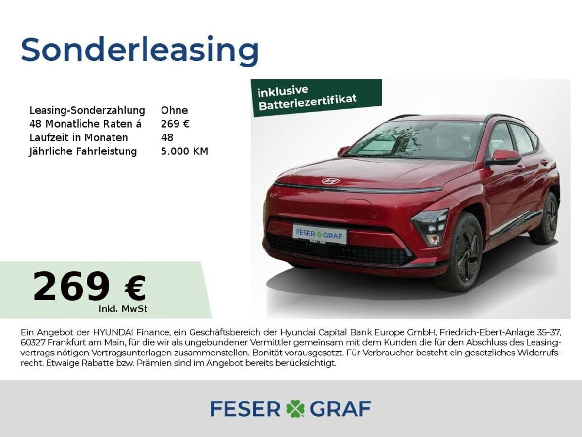 Hyundai KONA Kona SELECT NAVI LED CARPLAY KLIMA KAMERA Leasing