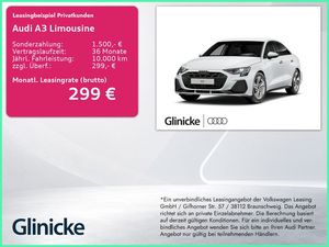 Audi A3 Limousine S line 35 TFSI S tr AHK/Nav/ASI/PBo