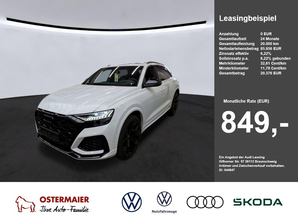 Audi RS Q8 600PS. LEDER.KERAMIK.PANO.AHK.STHZG.DYNAMI Leasing