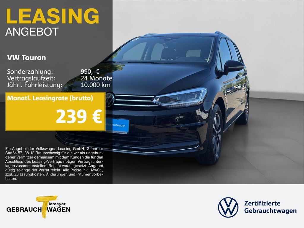 Volkswagen Touran 1.5 TSI DSG GOAL 7SITZE MATRIX AHK ASSIST Leasing