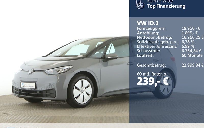 Volkswagen Id3 Pure Performance 45 KWh 110 KW Pure 5dr Auto kaufen