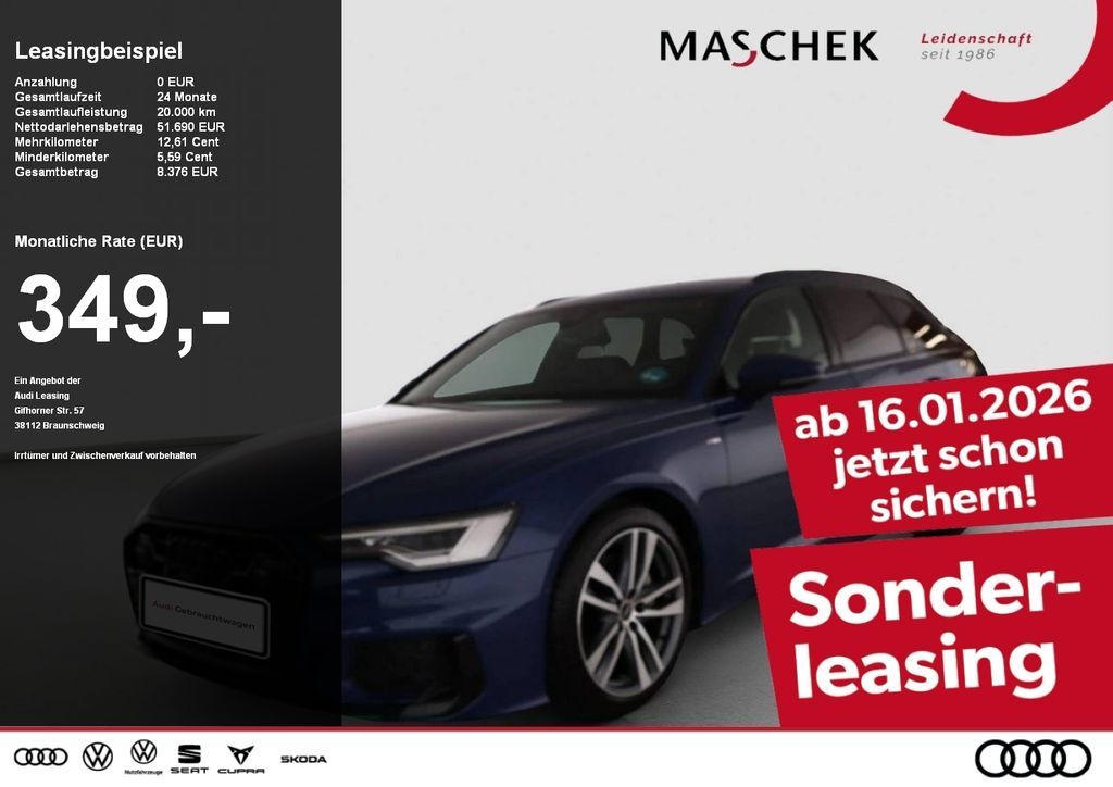 Audi A6 Avant S line 45 TFSI S tronic Black HUD 360° Leasing