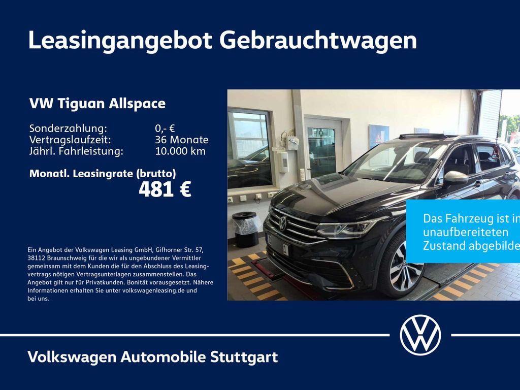 Volkswagen Tiguan Allspace R-Line 2.0 TSI DSG 4Motion Pano Leasing