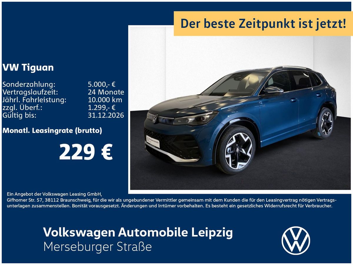 Volkswagen Tiguan R-Line eTSI DSG Preisvorteil 13399€ Leasing