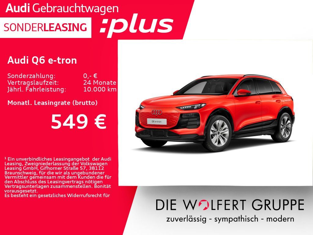 Audi Q6 e-tron quattro **0,25%**AHK*360°*ACC Leasing