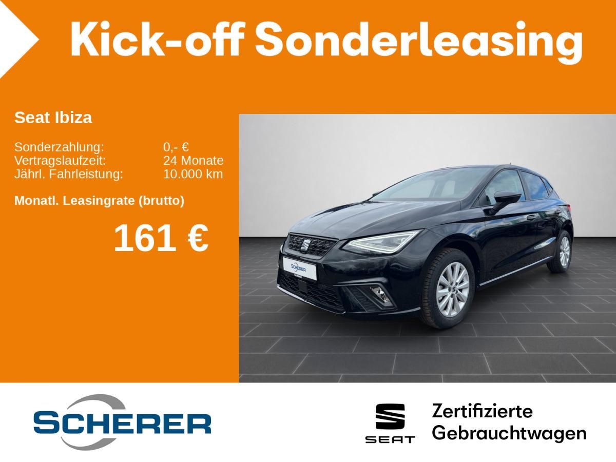 Seat Ibiza Style 1.0 TSI NAVI RFK APP SHZ LED PDC GJR Leasing