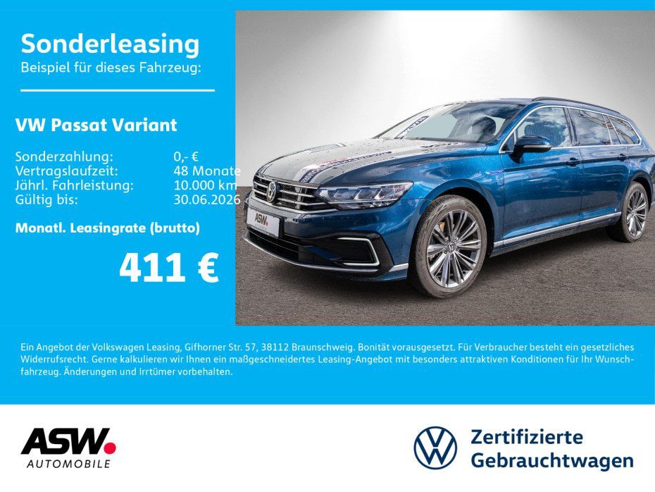 Volkswagen Passat Variant GTE DSG R-Line Leder Standhz AHK Leasing