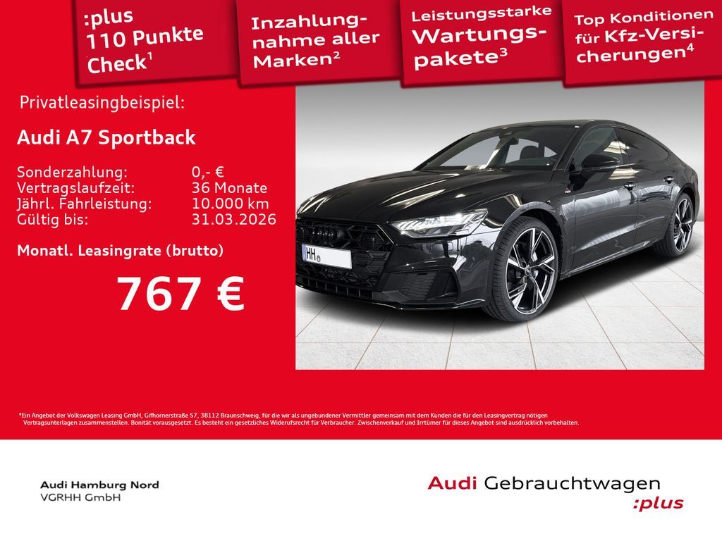 Audi A7 Sportback 50 TDI qu. 2x S line ACC B&O Matrix Leasing