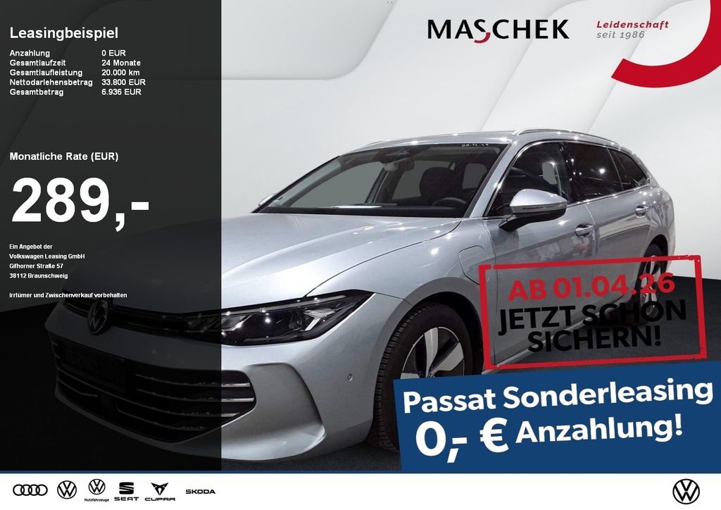 Volkswagen Passat Business eHybrid Sonderleasing ohne zzgl Leasing