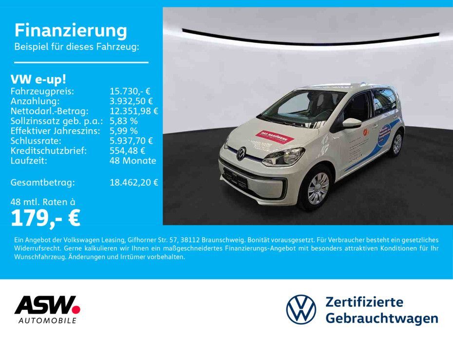 Volkswagen e-up! move up! Climatronic RFK PDC CCS SHZ Leasing