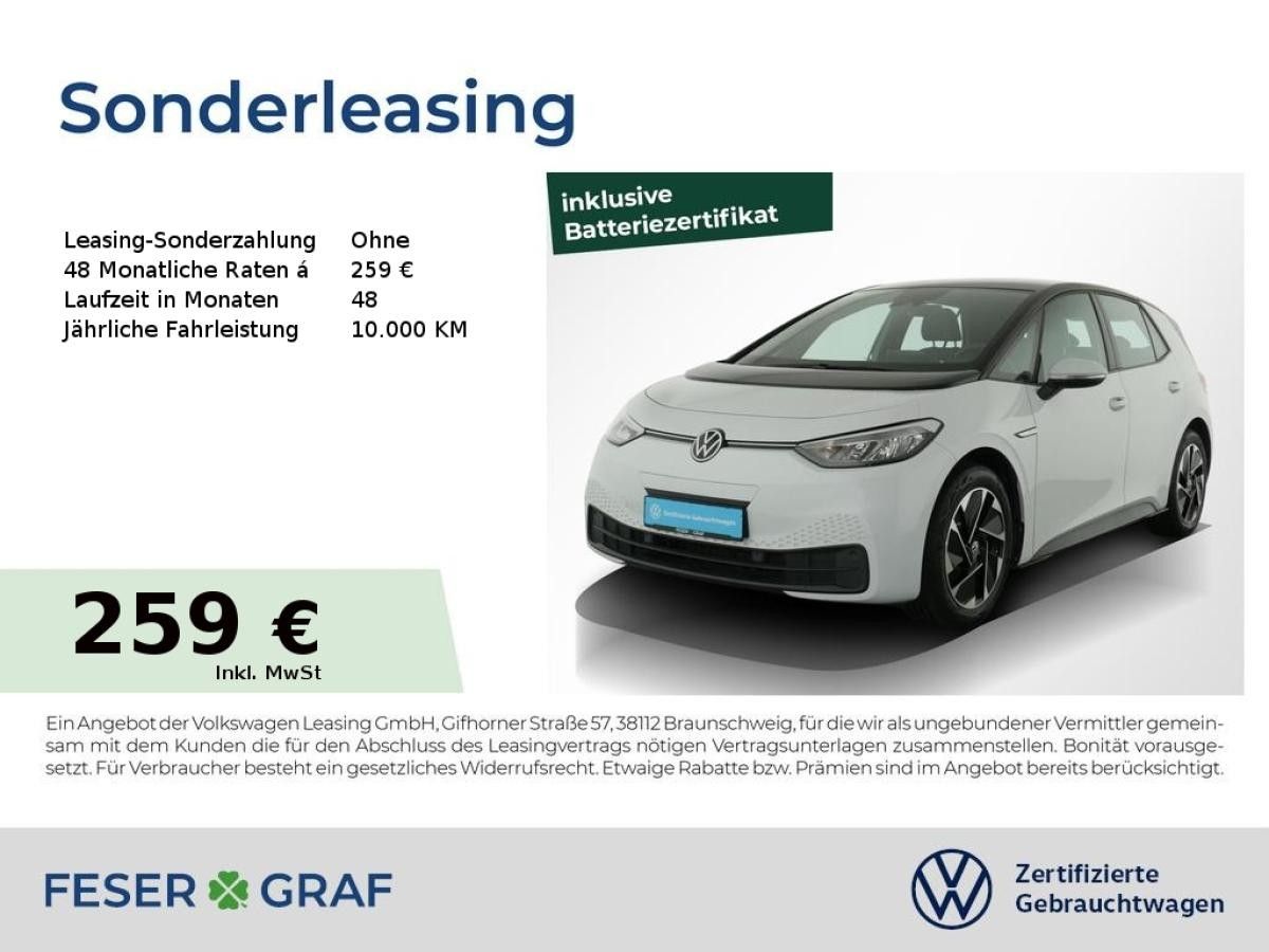 Volkswagen ID.3 Pure Performance Navi LM Wärmepumpe Leasing