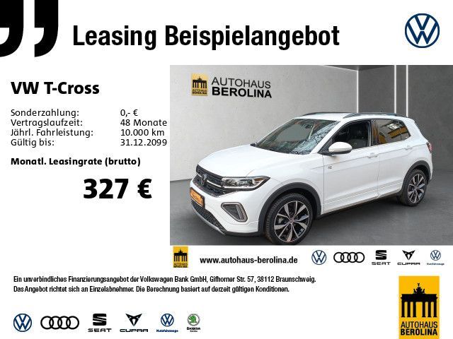 Volkswagen T-Cross 1.0 TSI R-Line DSG *IQ-MATRIX*ACC*R-CAM* Leasing