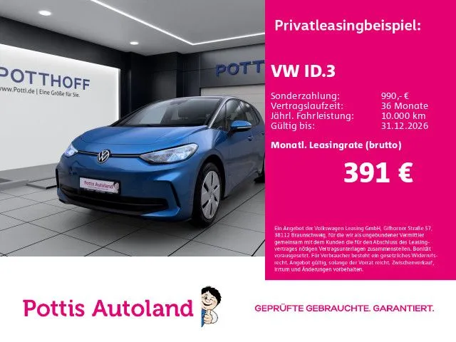 Volkswagen ID.3 PRO NAVI KLIMA PDC SHZG LED