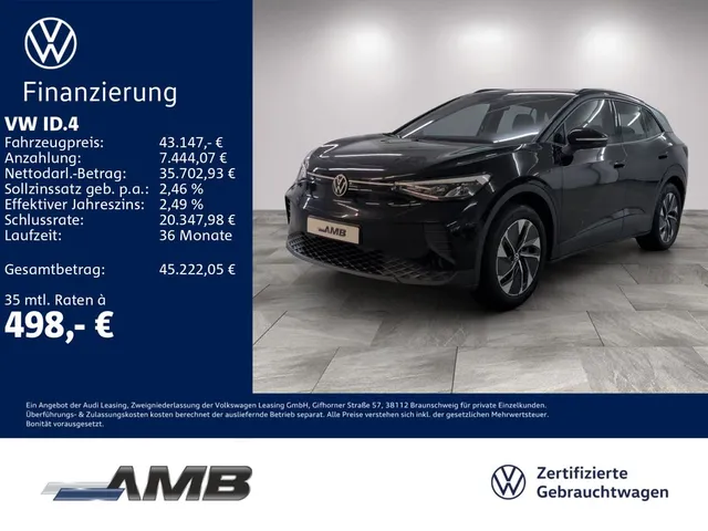 Volkswagen ID.4 Pro 82kWh/AHK/LED/360°/Wärmepumpe/02.31Gara