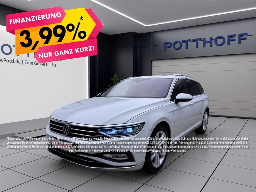 Volkswagen Passat Variant 2.0 TDI DSG ELEGANCE PANO STDHZG Leasing
