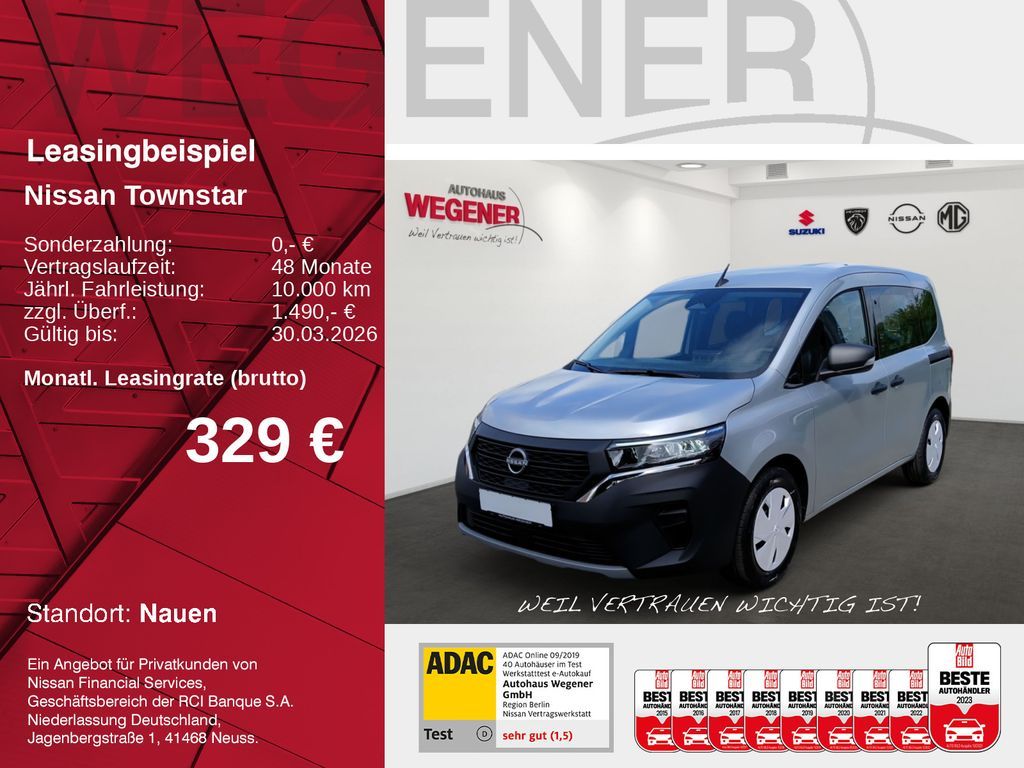 Nissan Townstar Kombi ACENTA AT L1 *LED Tempomat PDC-hi Leasing