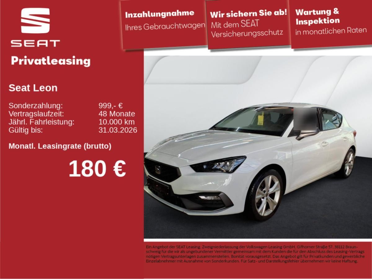 Seat Leon FR 1.5 eTSI DSG ACC LED NAVI RFK KEYL. SHZ Leasing