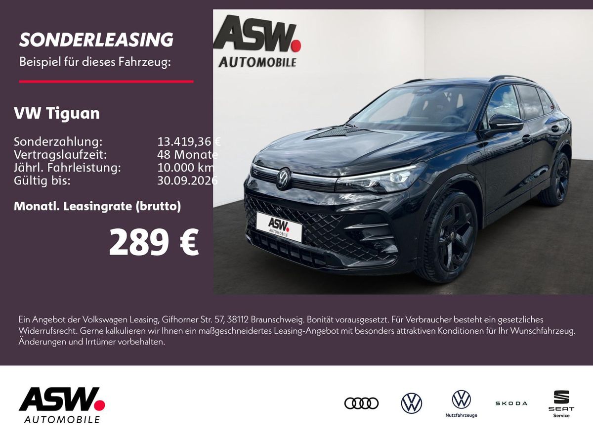 Volkswagen Tiguan R-Line 1,5 eHybrid 6-GANG-DSG BLACK STYLE AHK Head-Up 360°-Kamera ***SOFORT VERFÜGBAR*** Leasing