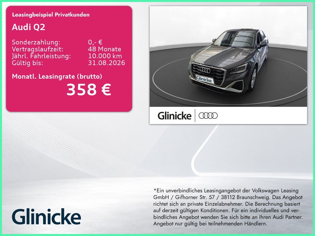 Audi Q2 35 TFSI S line AHK LED LM 18